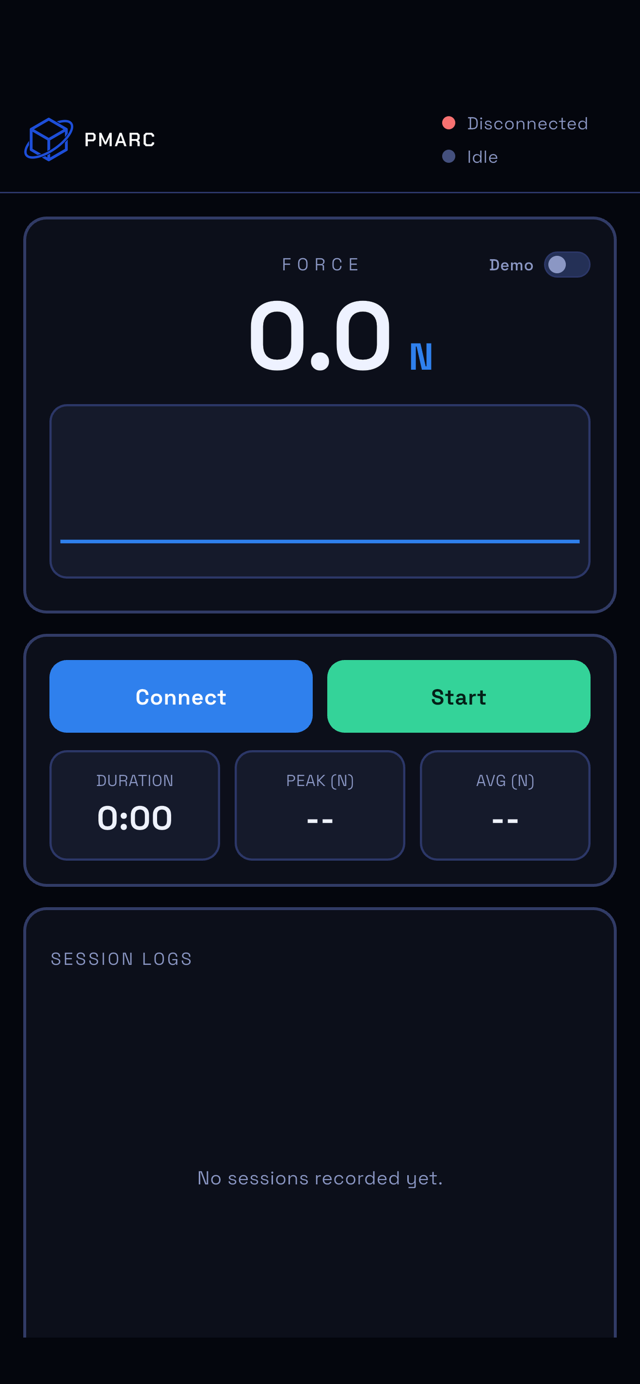 Main screen